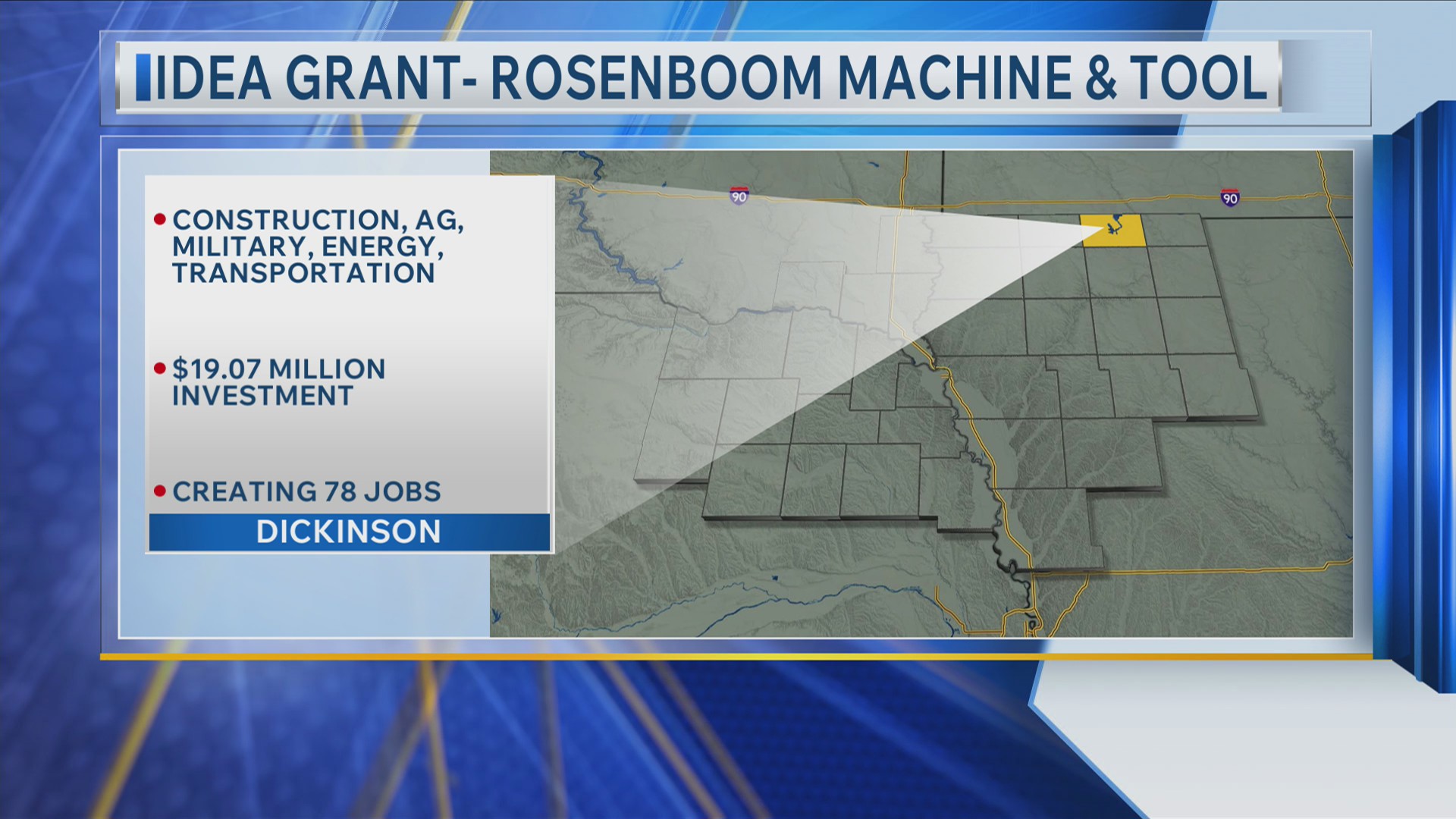 Rosenboom Machine and Tool receives IDEA grant