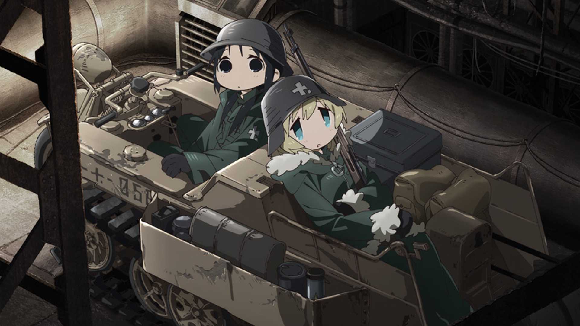 Chito and Yuuri in Girls' Last Tour anime