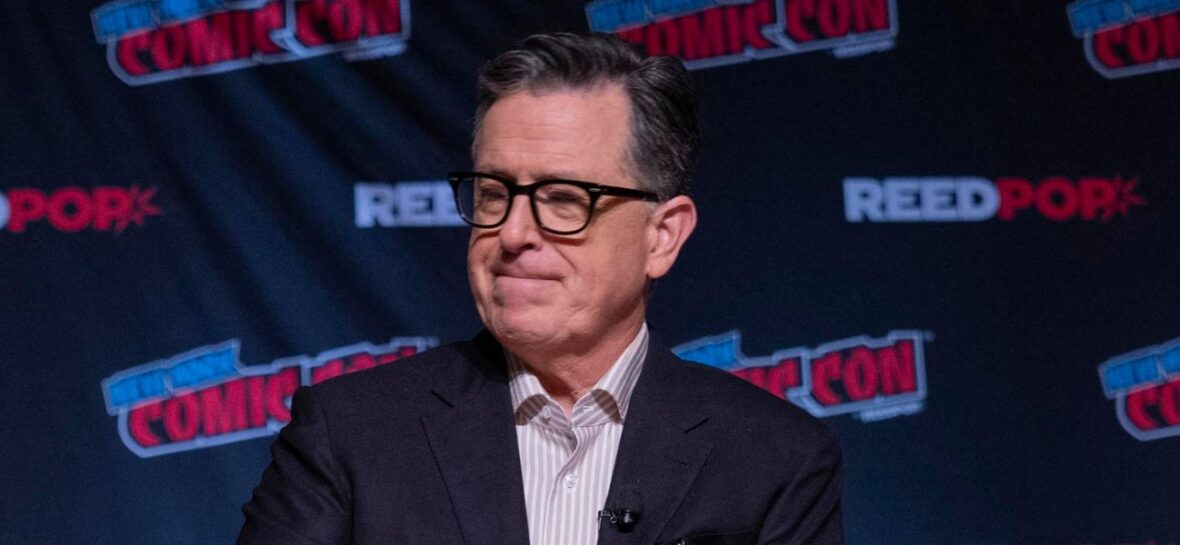 Stephen Colbert mocks CBS with wrap party dress code