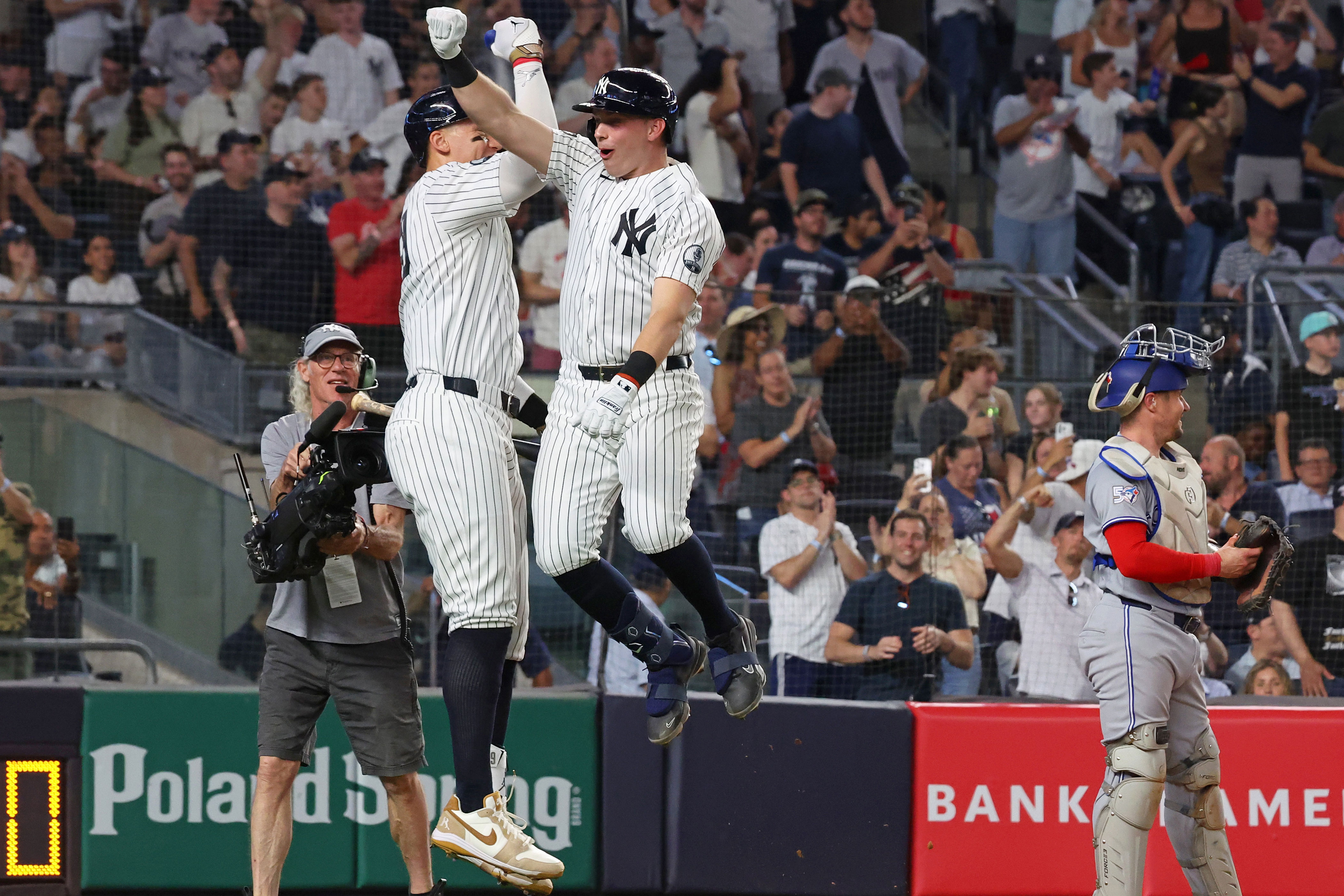 Yankees hold on for another nail-biting win after Ben Rice rallies them ...
