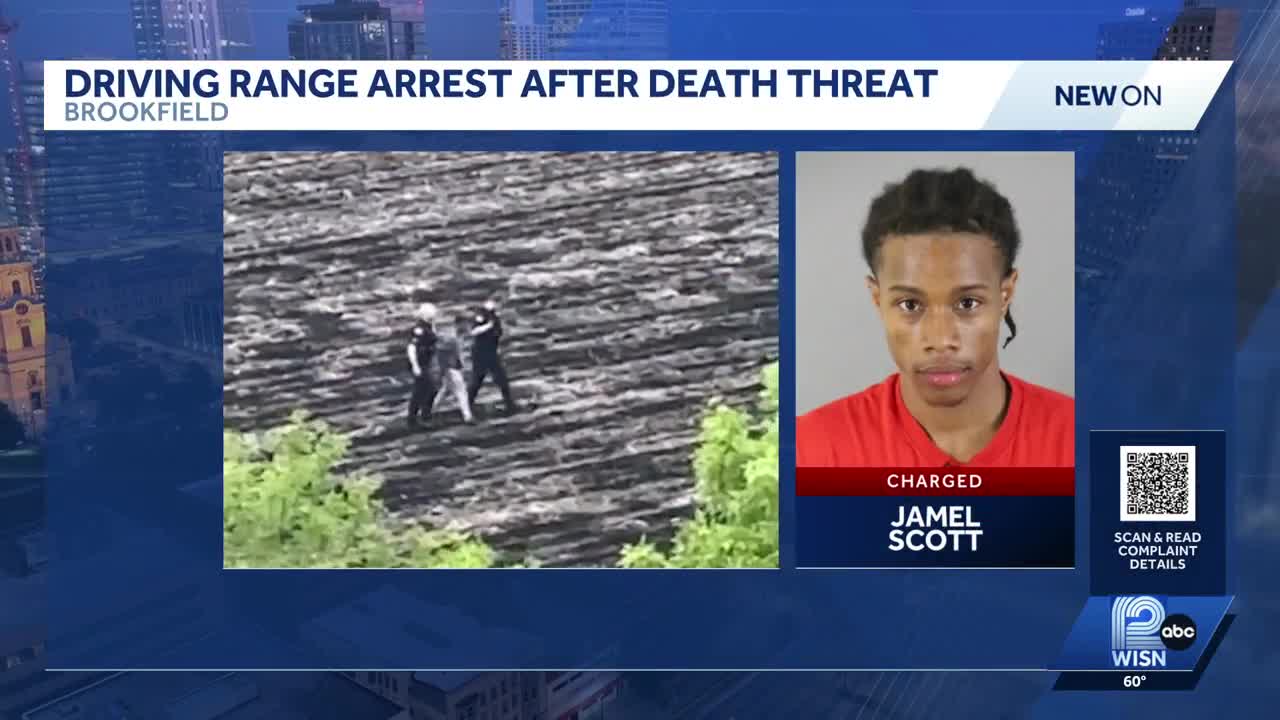 Man charged with making threats before Brookfield driving range arrest
