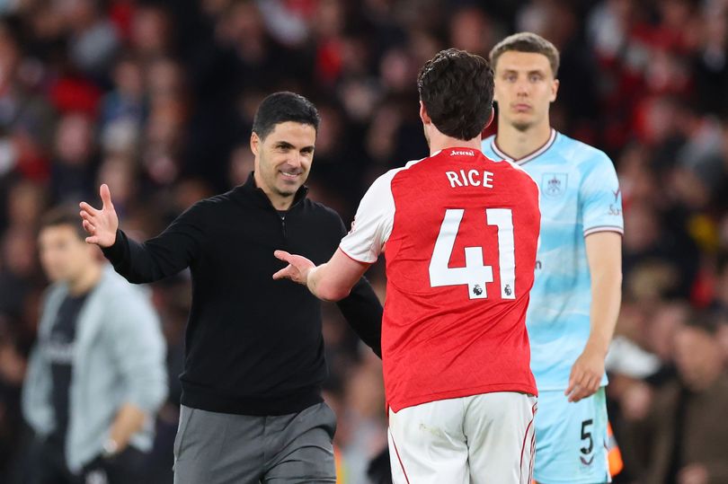 Declan Rice and Mikel Arteta break silence as Arsenal celebrates ...