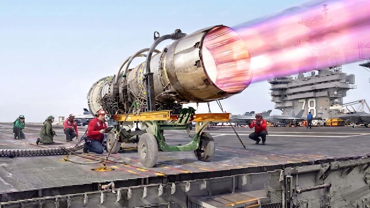US Navy tests jet engine to the extreme limits on an aircraft carrier