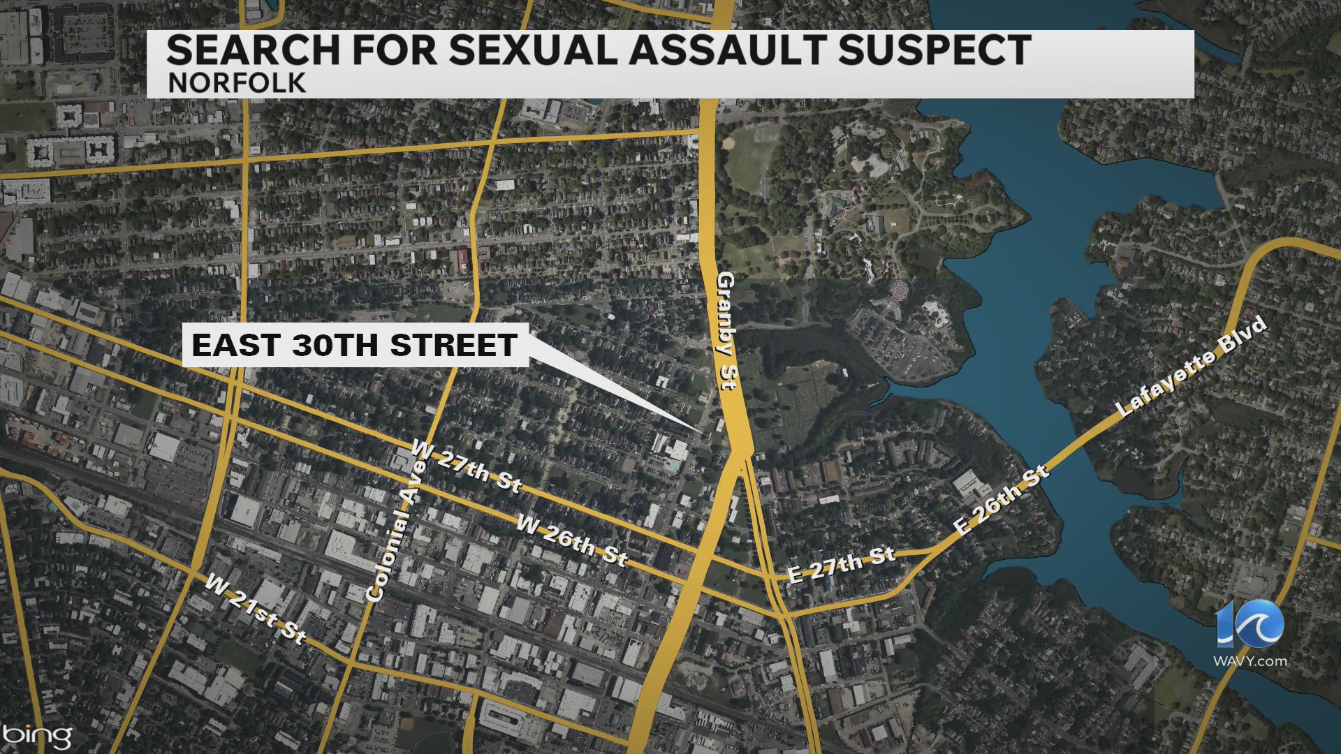 Search for sexual assault suspect in Norfolk