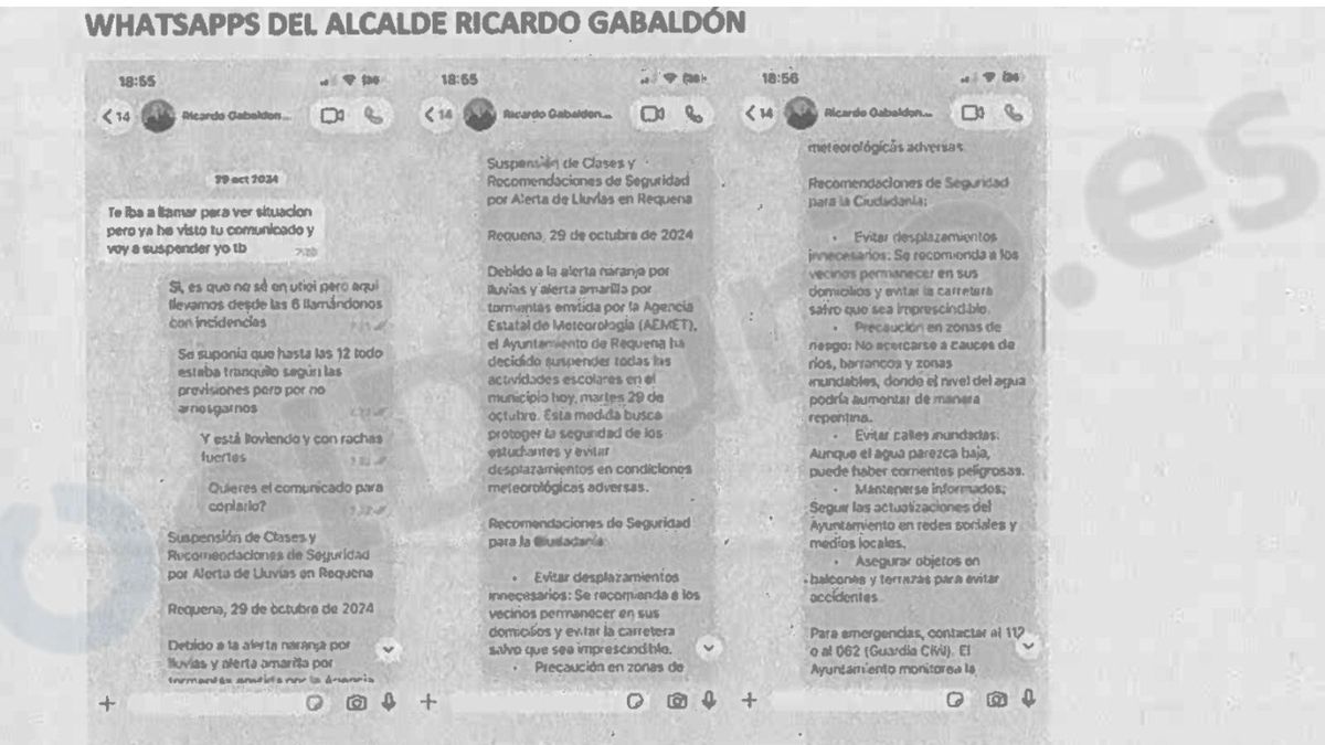 Dos alcaldes del PP acreditan ante la jueza de la DANA que avisaron a ...