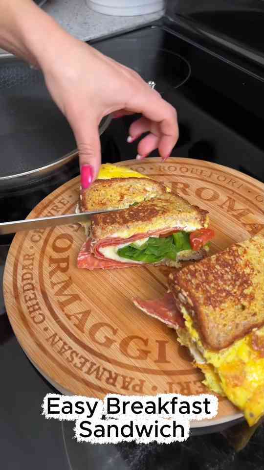 Easy breakfast sandwich for a quick morning meal