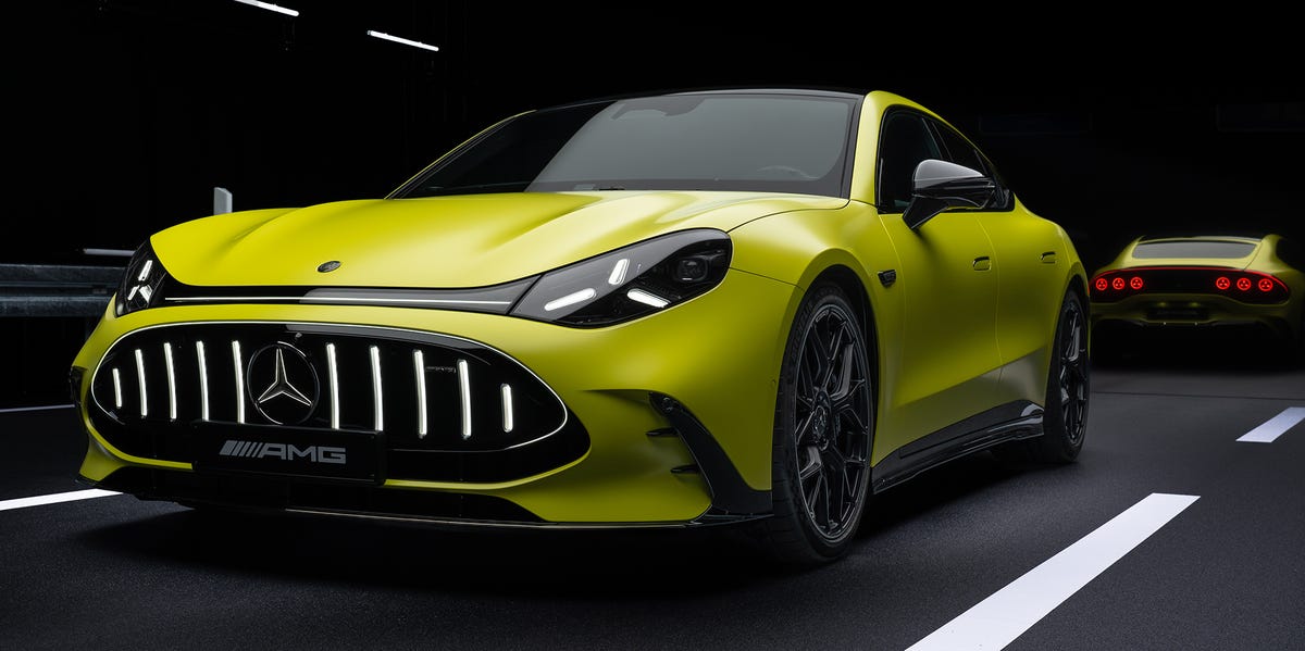 The 2027 Mercedes-AMG GT 4-Door Is an 1,153-HP EV That Thinks It Has a V-8
