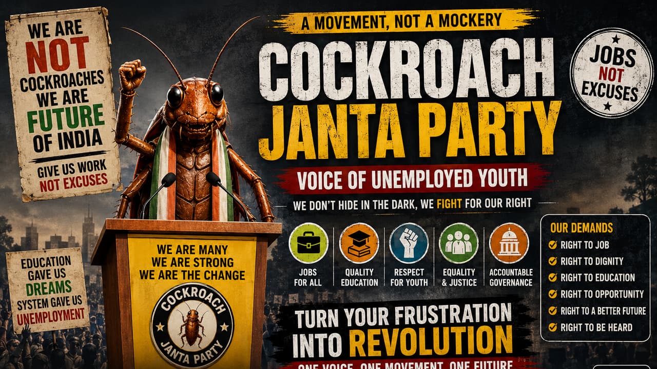Cockroach Janata Party: అసలేంటీ ఈ కాక్రోచ్ జనతా పార్టీ?