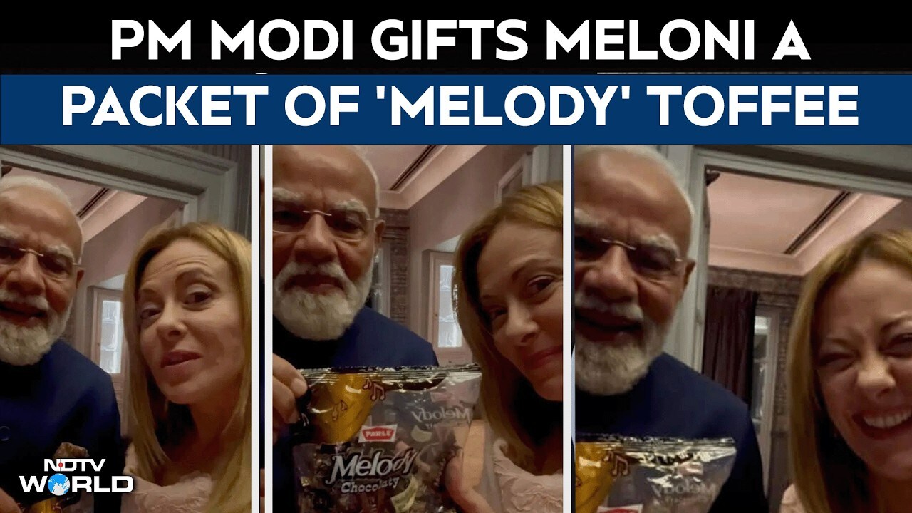 Melody toffee | PM Modi gifts Italian PM Meloni a packet of Melody ...