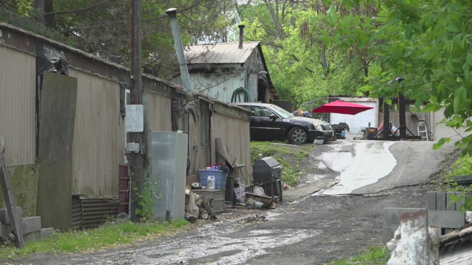 Crews respond to condemned garage fire in Luzerne County | 28/22 News