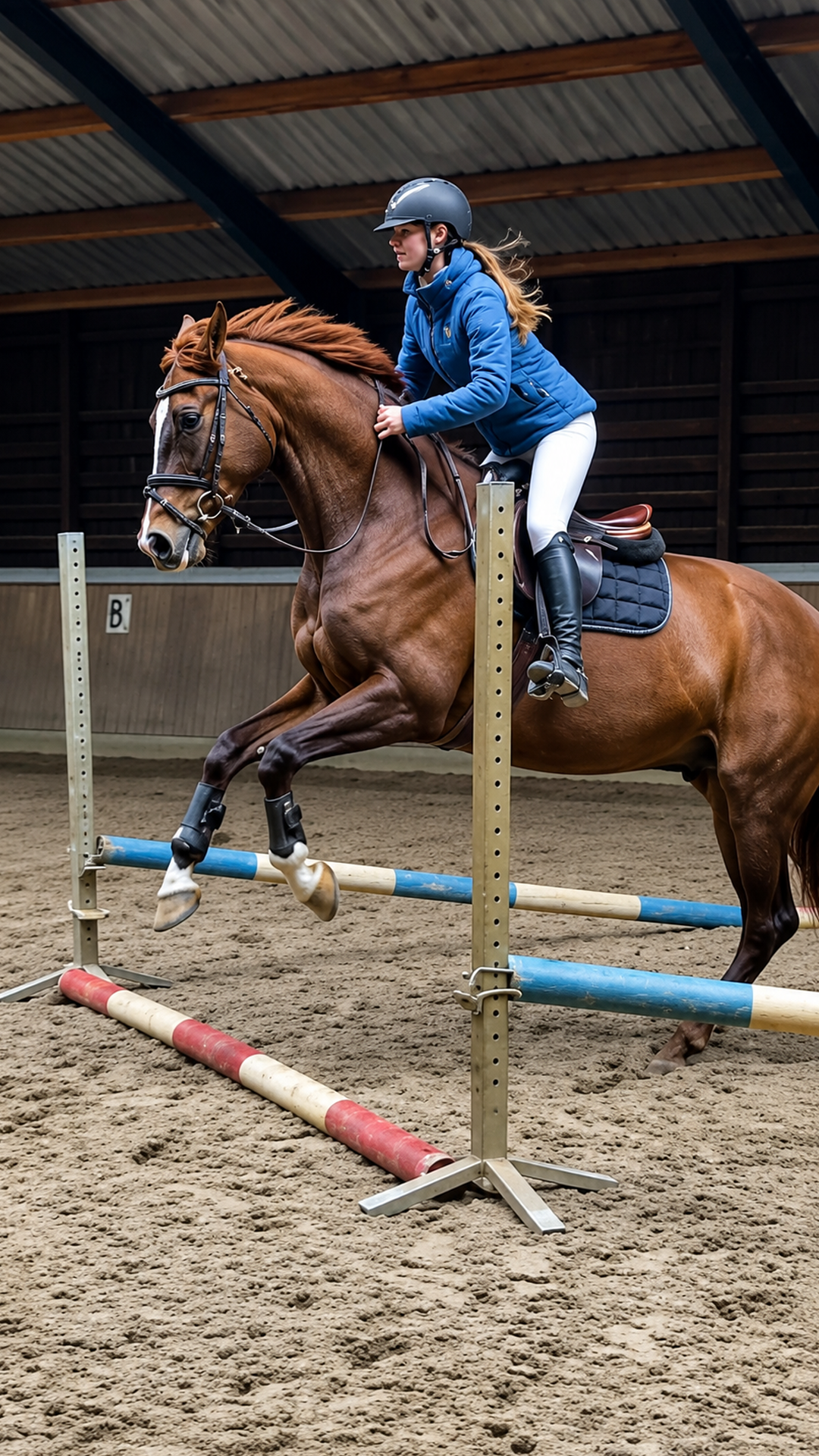 Gaat dit paard de sprong wel halen?