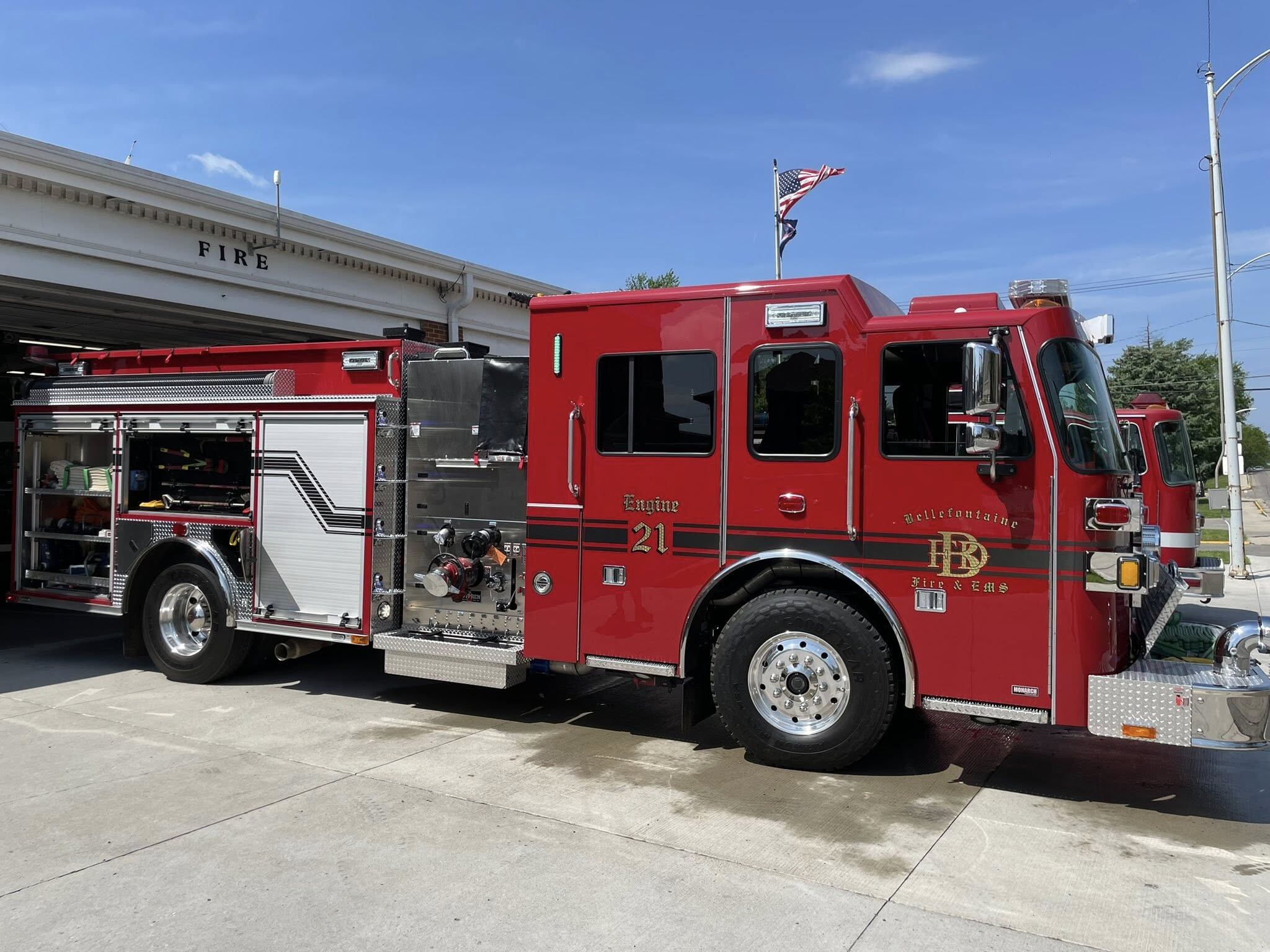 Local fire department unveils new fire engine