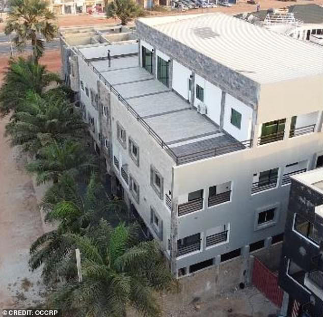 Jabbe Bio is also said to have bought this four-storey apartment building in Bijilo, Gambia
