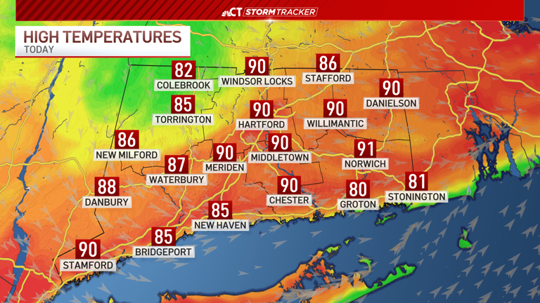 Heat wave continues before cooler temps arrive for end of workweek