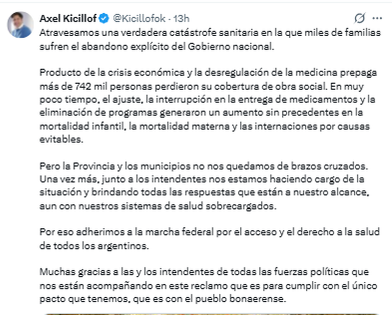 Marcha Federal en defensa de la salud pública: gremios y trabajadores ...