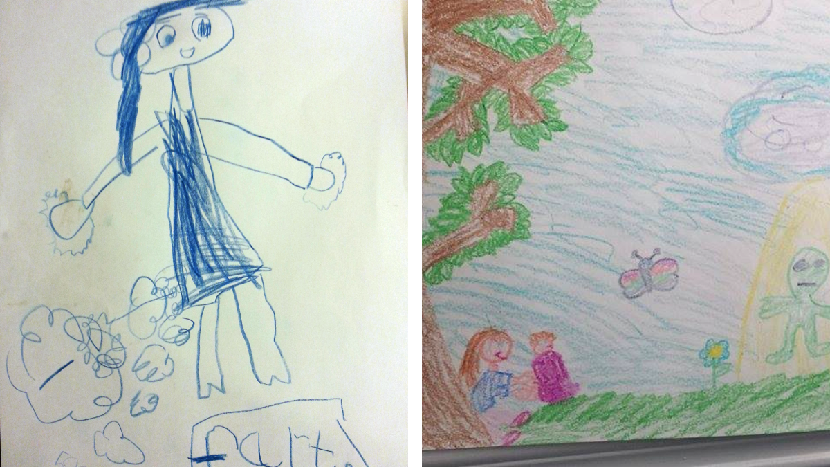 15 times children were asked to draw something simple and went ...