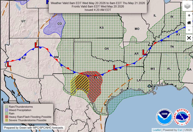 Could Central Texas see flooding later this week? Here's how much rain ...