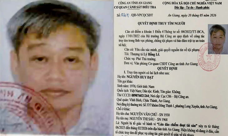Truy tìm đối tượng bị tố lừa đảo chiếm đoạt trên 80 tỉ đồng ở An Giang