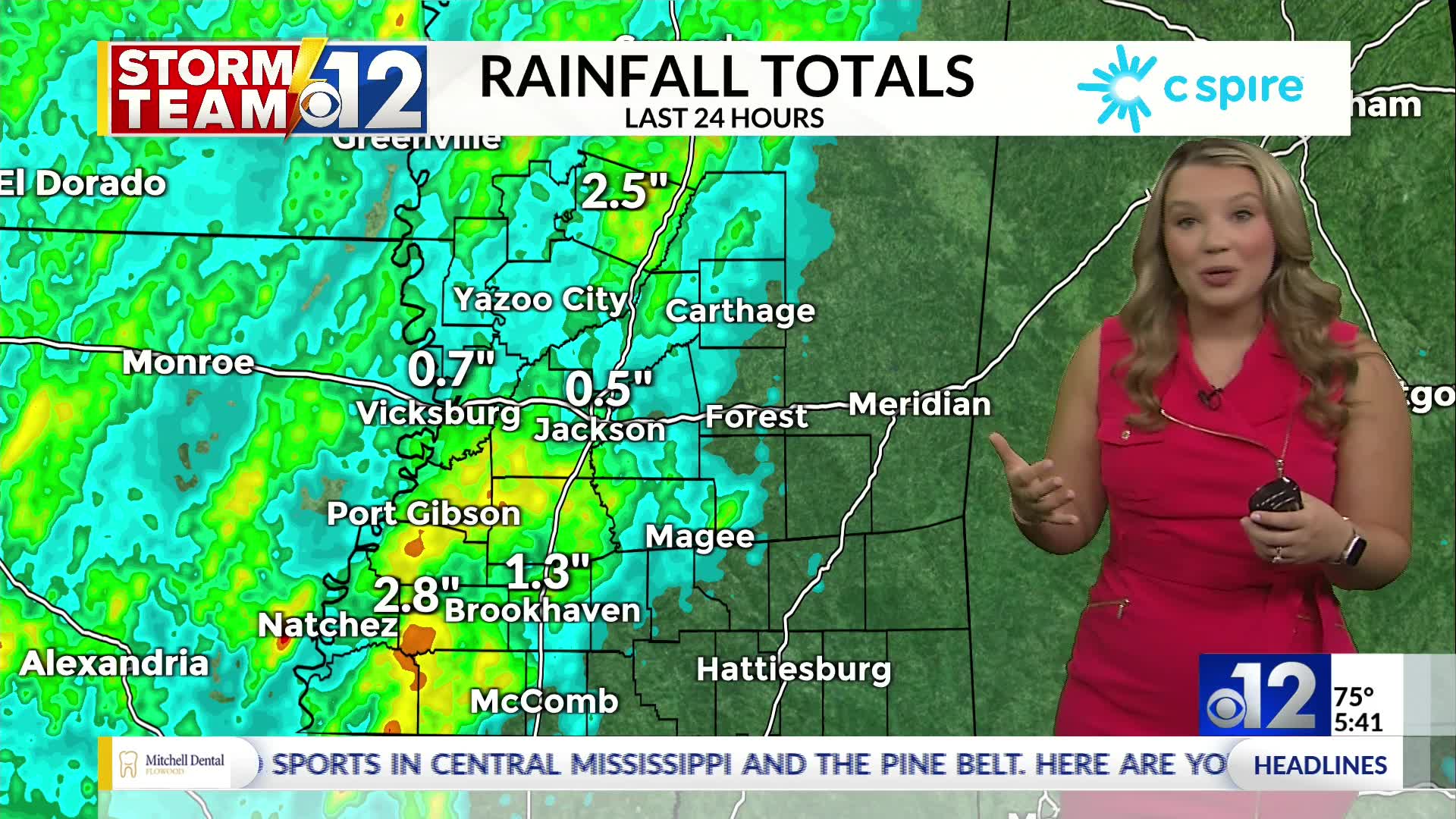 5 AM Wednesday weather update