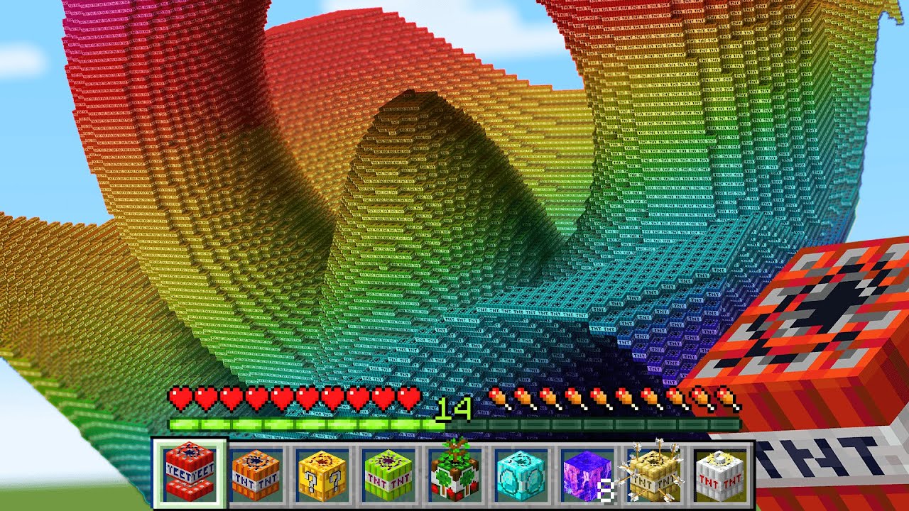 Using even more custom TNT to create massive Minecraft explosions