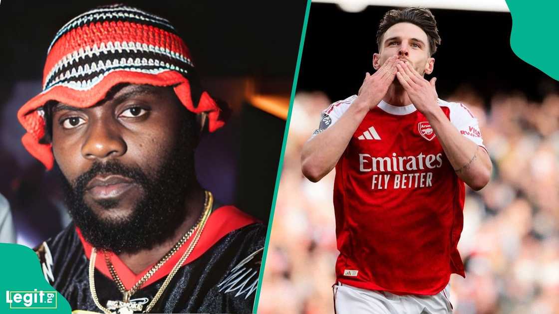 Odumodublvck shares private messages with Declan Rice after Arsenal EPL win