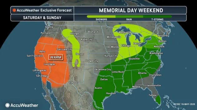 Memorial Day weather outlook in Redding may enliven your weekend plans