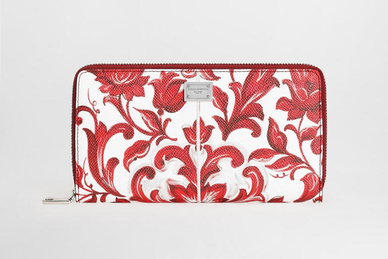 超希少　 DOLCE&GABBANA マヨリカ柄 トートバッグ 　大容量 ドルチェ＆ガッバーナから“コーラルレッド”の「マヨリカ柄」メンズ