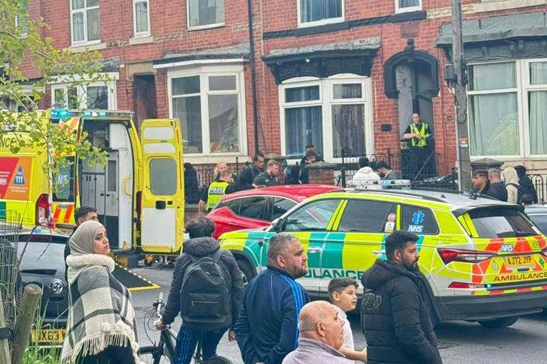 Three arrested after man stabbed in broad daylight on Sheffield street