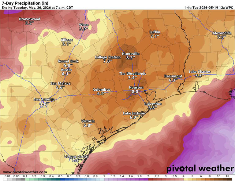 Could Central Texas see flooding later this week? Here's how much rain ...