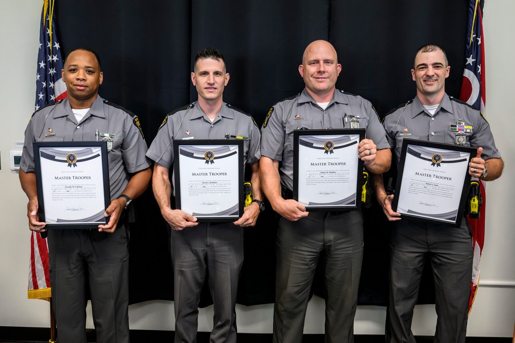 4 local OSHP troopers promoted to master trooper