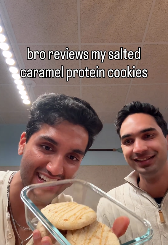 Bro reviews my protein cookies: Honest taste test and reaction