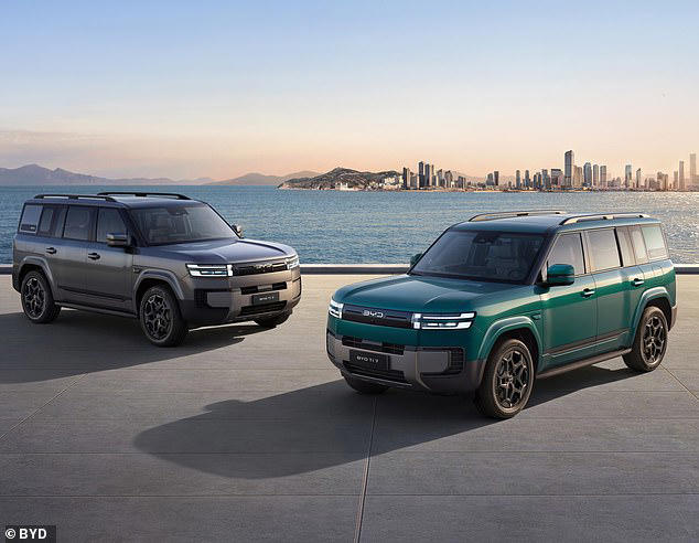 BYD unveils Ti7 plug-in hybrid SUV with seven seats to rival the Jaecoo ...