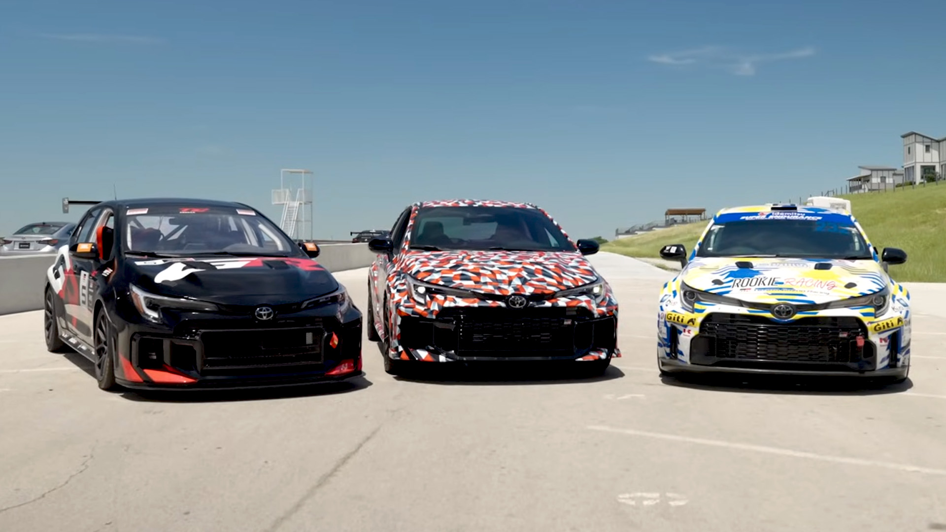 What are the three unique performance flavors of the GR Corolla?