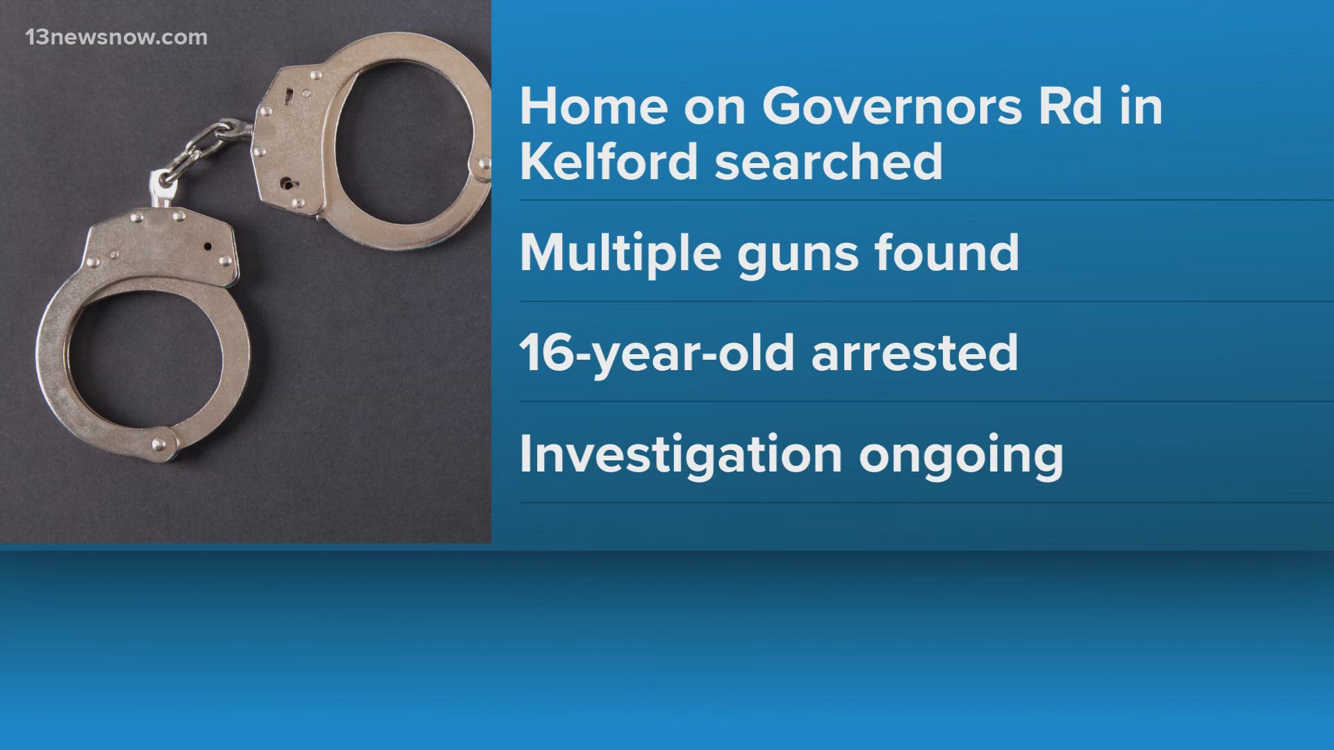 Teen arrested in connection with recent shootings in Bertie County