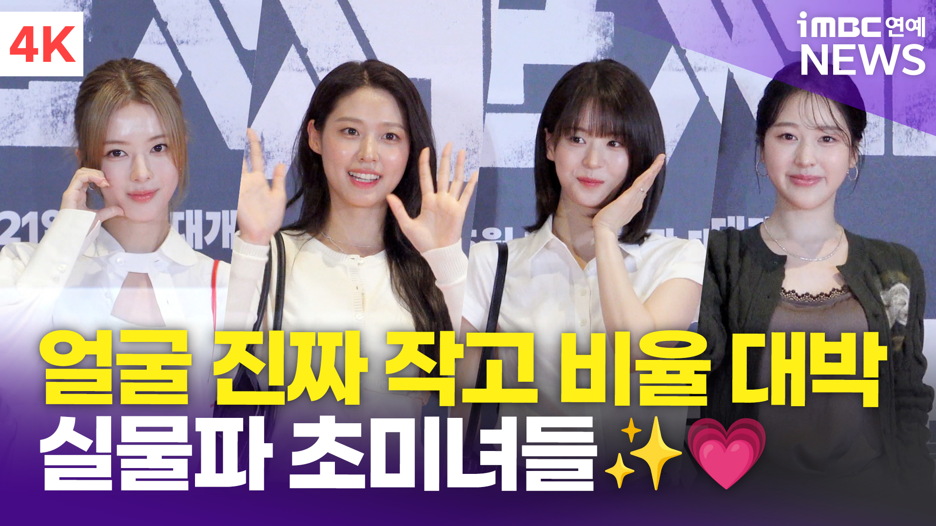 [영상] 설현-노정의-장다아-전소영, 얼굴이 진짜 작은 실물파 여배우들(군체)