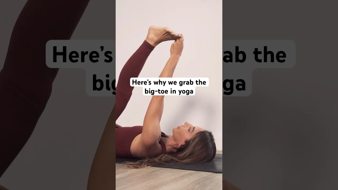 Ever wonder why we grab yogi-toe lock in yoga?