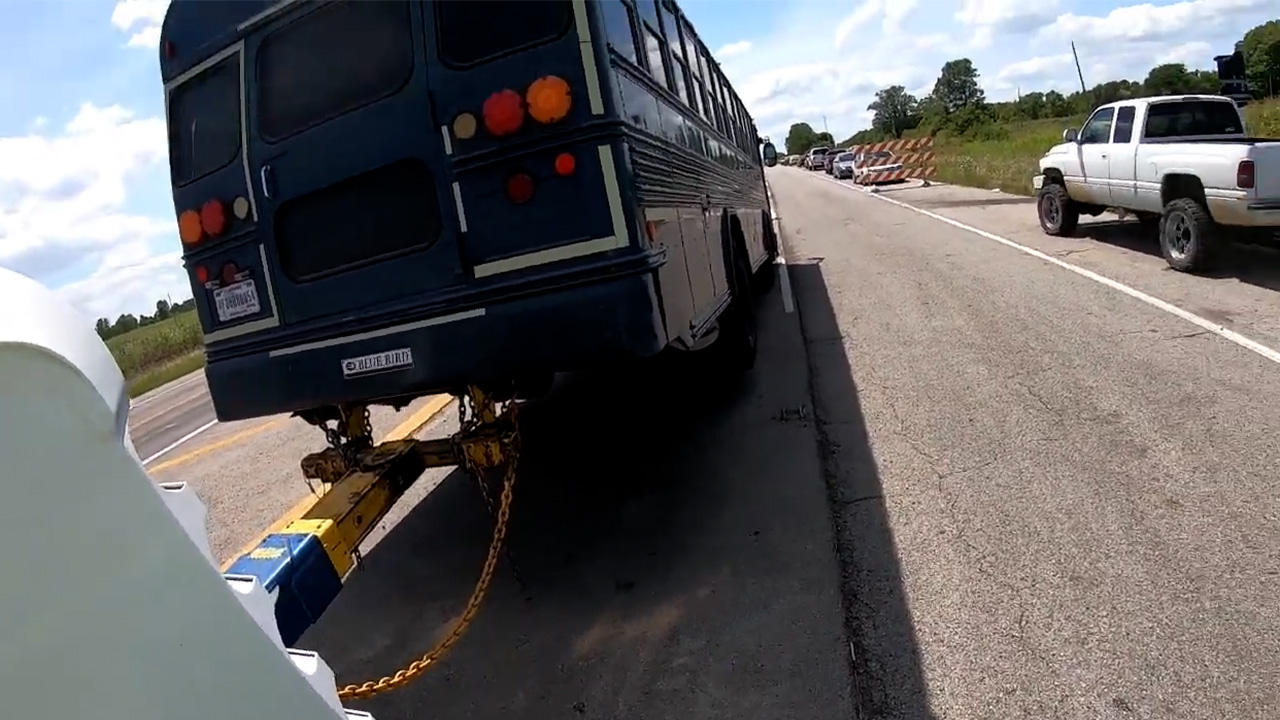Flooded bus recovery operation