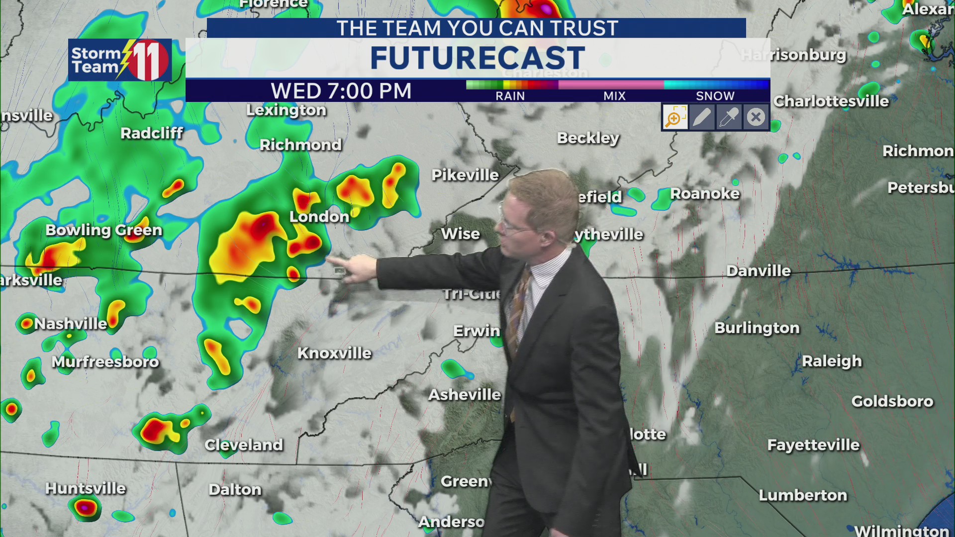 A storm risk returns this evening
