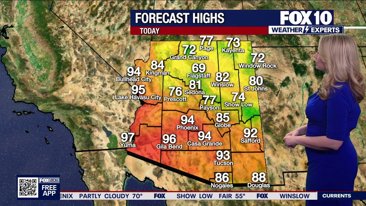 Arizona weather forecast: Sunny skies, near-normal highs expected in ...