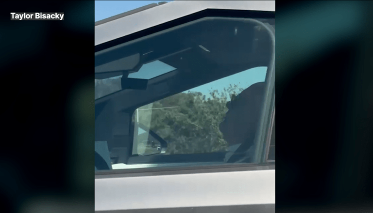 Watch: Cybertruck driver caught asleep behind the wheel on highway