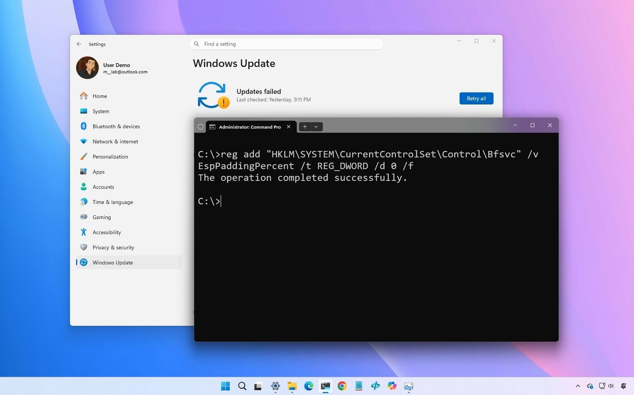 Windows 11 May 2026 update failing with error 0x800f0922: Microsoft ...