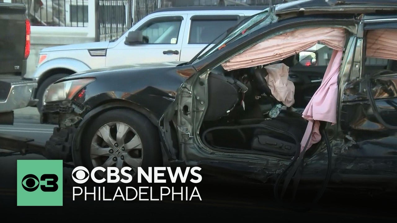Woman transported to hospital after crash in Philadelphia's Kensington ...