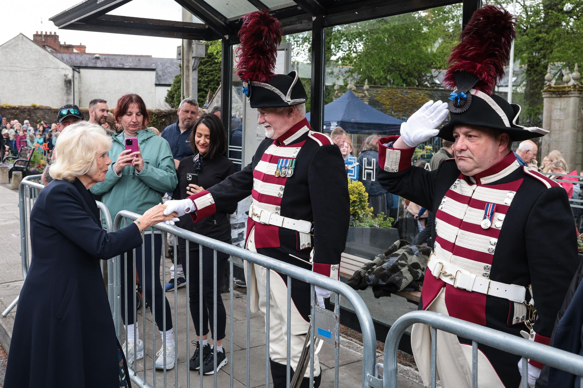 Hillsborough Fort Guard bring dash of military style to Queen Camilla's ...
