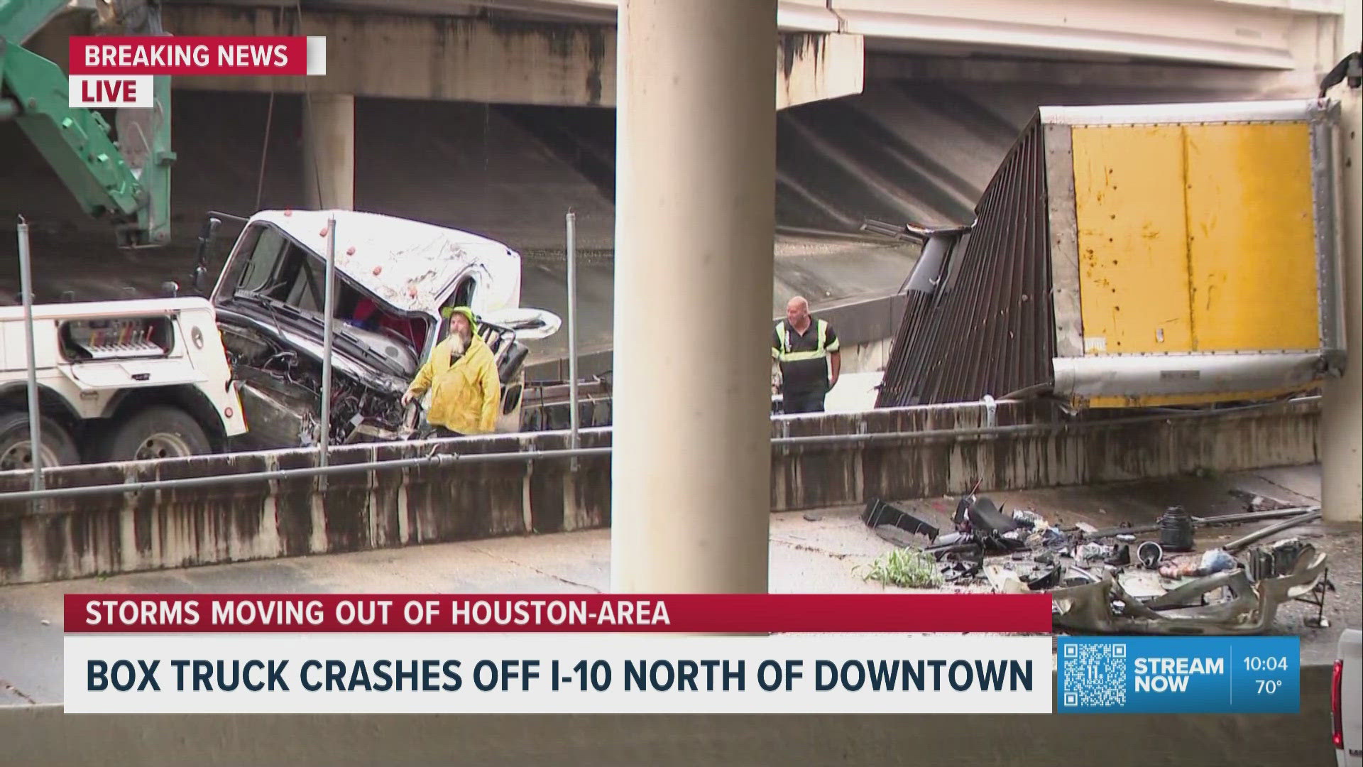 KHOU 11 team coverage of this morning’s storms and road conditions