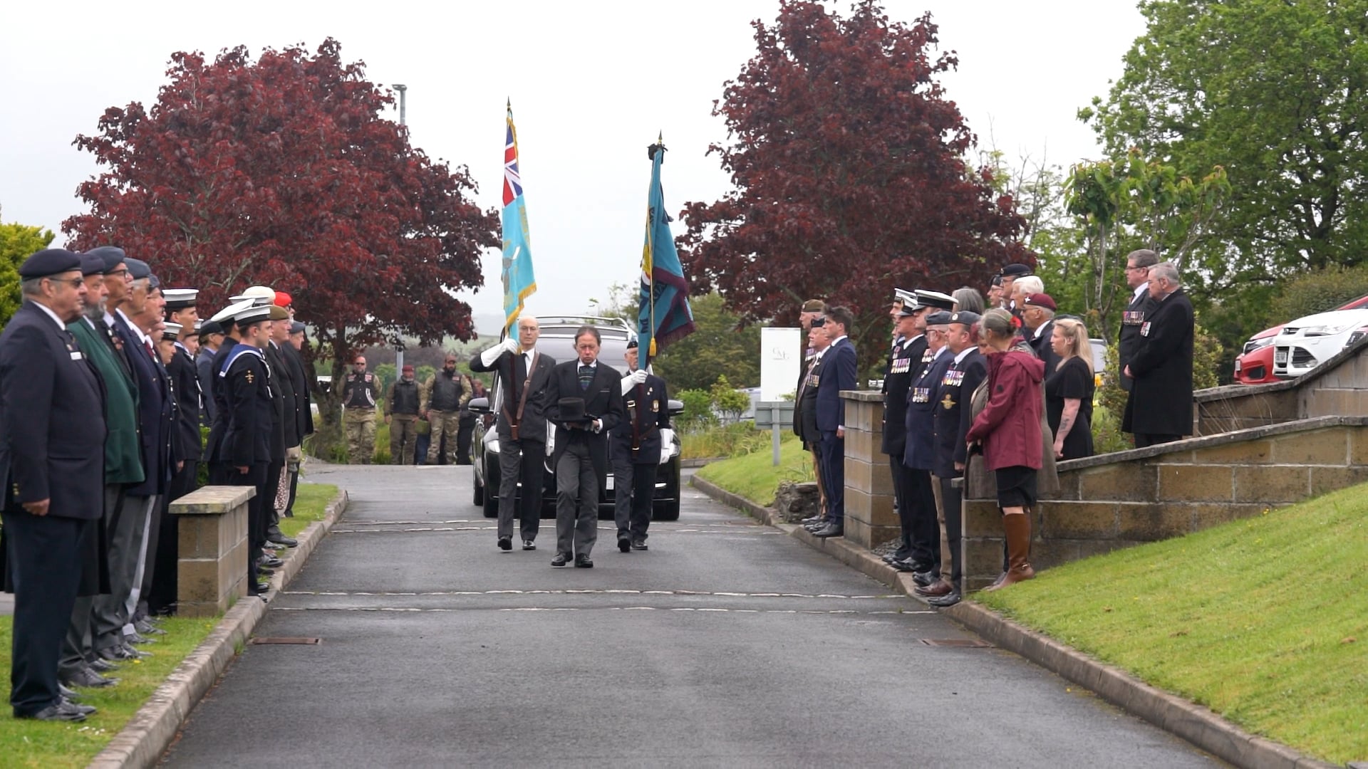 Large funeral held to honour WWII bomber pilot who died with no ...