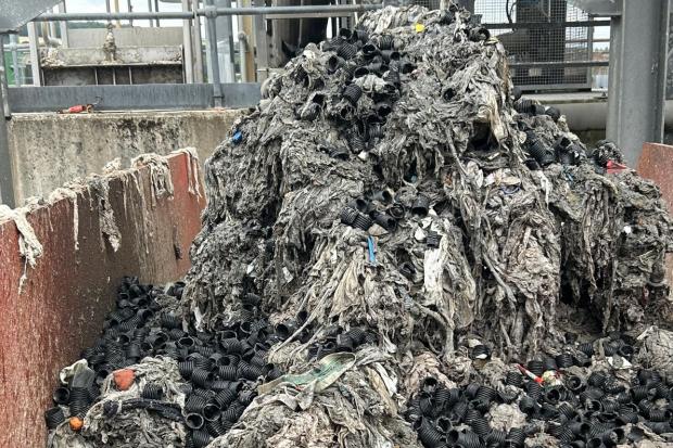 Disgusting images show scale of how wet wipes cause blockages in sewers
