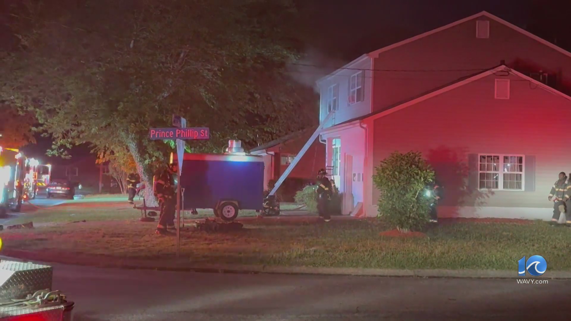 Crews respond to fire on Prince George Drive in Hampton
