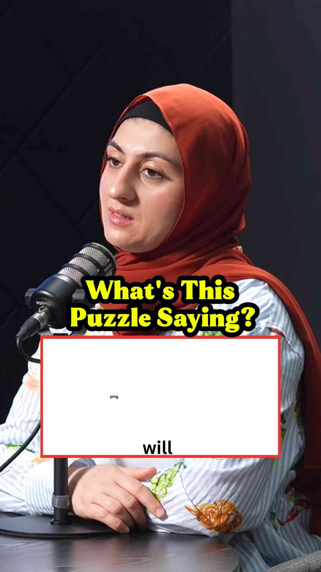 She struggles to solve this tricky puzzle