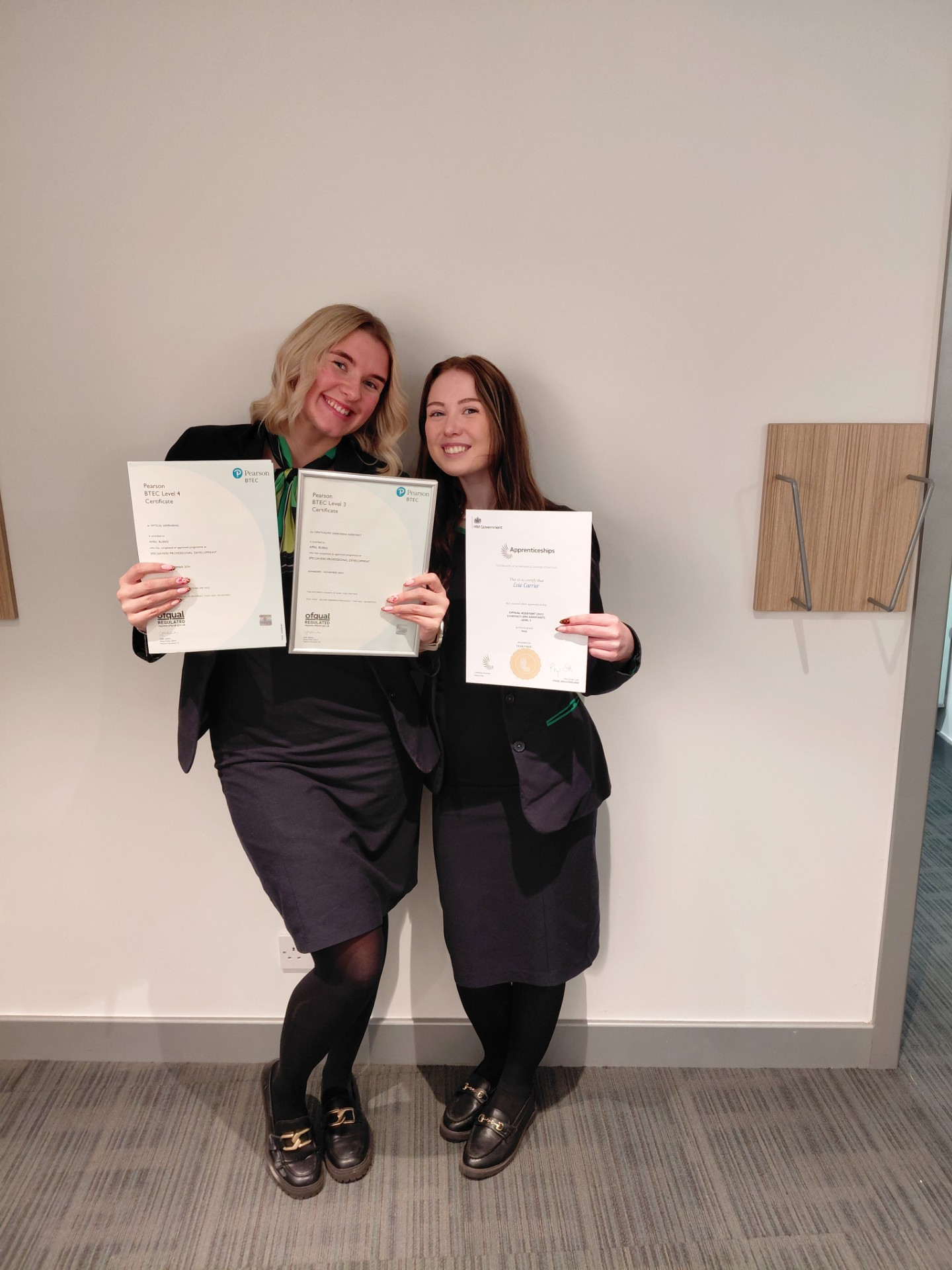 Local opticians champions star apprentices