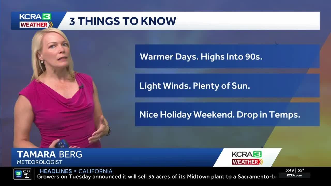 NorCal forecast: Warm rest of week then cooler for Memorial Day weekend